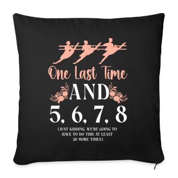 Ballet Dancer Dance Girl Ballerina - Sofakissenbezug 45 x 45 cm - Schwarz - Vorne