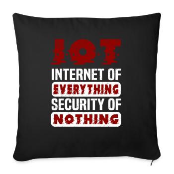 Internet Of Things IOT Programmer Admin IT - Sofa pillowcase 17,3'' x 17,3'' (45 x 45 cm) - black - Front