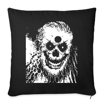 Horror Clown Spooky Halloween Horror Film Evil Cl - Sofa pillowcase 17,3'' x 17,3'' (45 x 45 cm) - black - Front