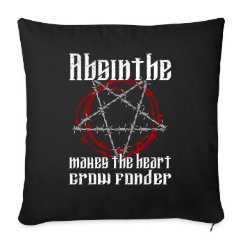 Satan Beelzebub Teufel Gothic Pentagram Mystisch - Sofakissenbezug 45 x 45 cm - Schwarz - Vorne