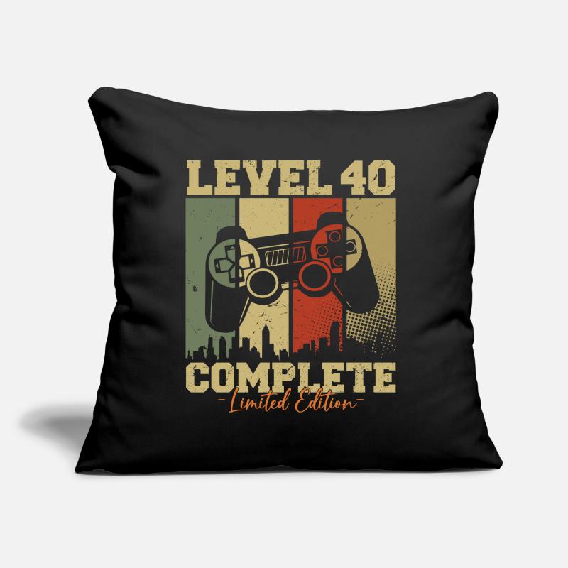 Level 40 Freigeschaltet 40 Geburtstag Geschenk Sofakissenbezug 45 x 45 cm