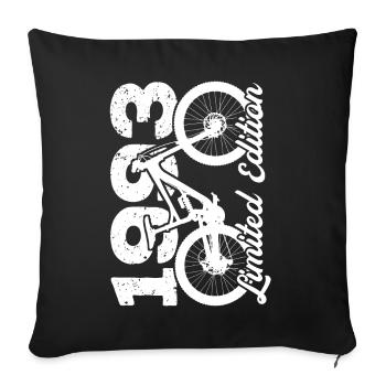 1993 Édition limitée VTT Bike Bike Bike - Housse de coussin décorative 45 x 45 cm - noir - Devant