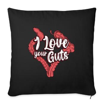 Dietitian I Love Your Guts Nutritionist Dietitians - Sofa pillowcase 17,3'' x 17,3'' (45 x 45 cm) - black - Front