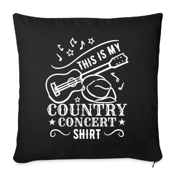 This Is My Country Concert Shirt - Sofa pillowcase 17,3'' x 17,3'' (45 x 45 cm) - black - Front