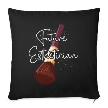 Cute Licensed Esthetician Skincare - Sofakissenbezug 45 x 45 cm - Schwarz - Vorne