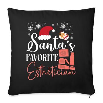 Cute Licensed Esthetician Skincare - Sofakissenbezug 45 x 45 cm - Schwarz - Vorne