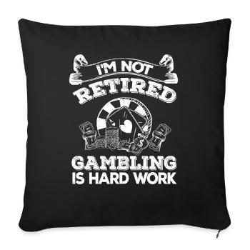 Casino Gambling Slot Machine Card Game - Sofa pillowcase 17,3'' x 17,3'' (45 x 45 cm) - black - Front