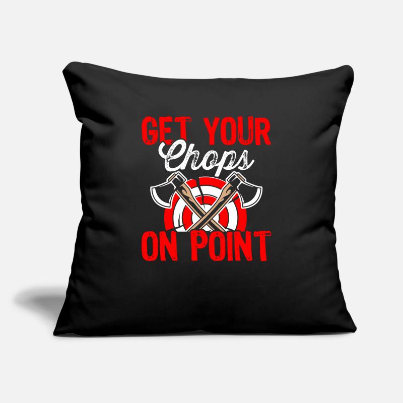 Chops On Point Axe Throwing Lover Expert Axe Sofa pillowcase 17,3'' x 17,3'' (45 x 45 cm)