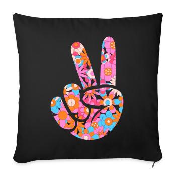 Costume Rétro des années 80Costume de fête à thème Fête des années 90 - Housse de coussin décorative 45 x 45 cm - noir - Devant