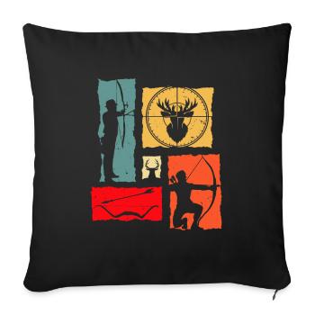 Archer Retro Archery - Sofakissenbezug 45 x 45 cm - Schwarz - Vorne