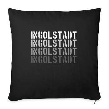 Ingolstadt - Housse de coussin décorative 45 x 45 cm - noir - Devant