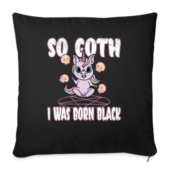 Satan Beelzebub Devil Gothic Pentagram Mystical - Sofa pillowcase 17,3'' x 17,3'' (45 x 45 cm) - black - Front