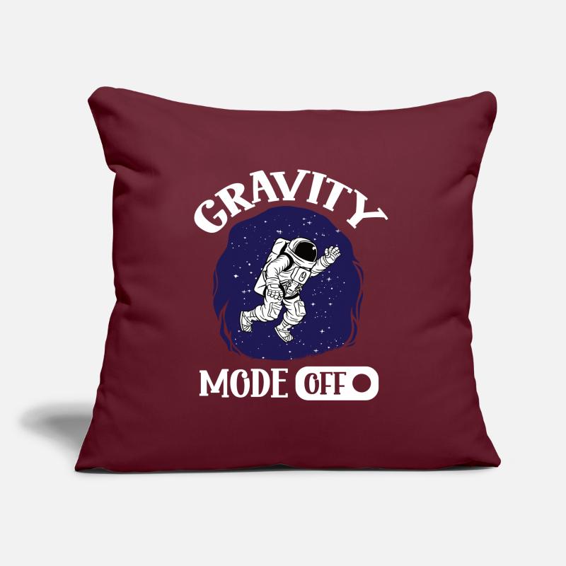 Mode gravité de l’astronaute au large de l’espace spatial Housse de coussin décorative 45 x 45 cm