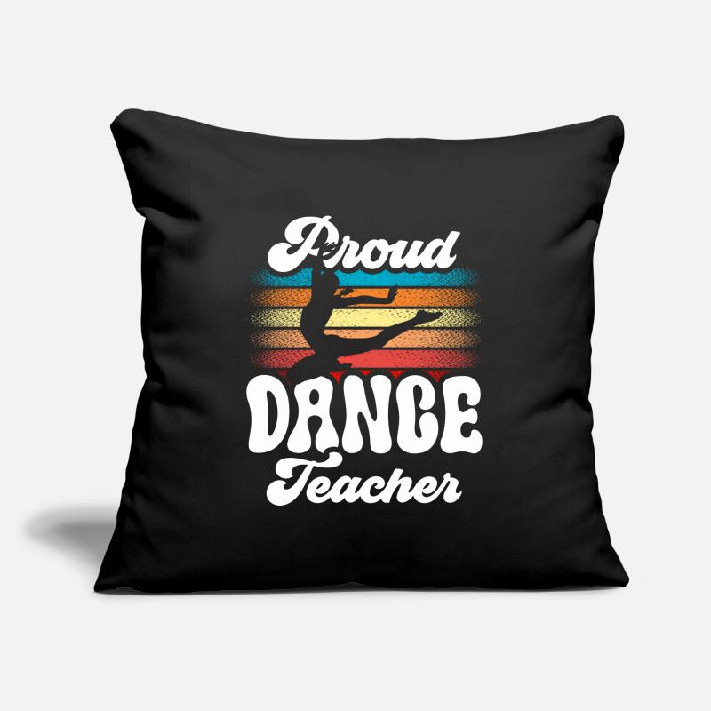 Fier professeur de danse École de danse Professeur de danse Professeur de danse Housse de coussin décorative 45 x 45 cm