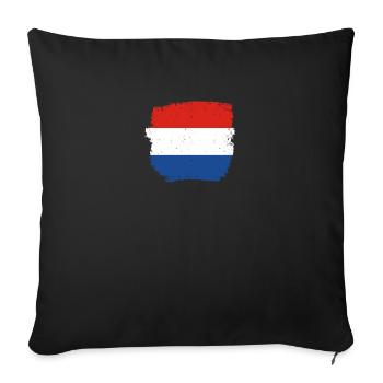 Netherlands Dutch flag Dutch - Sofa pillowcase 17,3'' x 17,3'' (45 x 45 cm) - black - Front