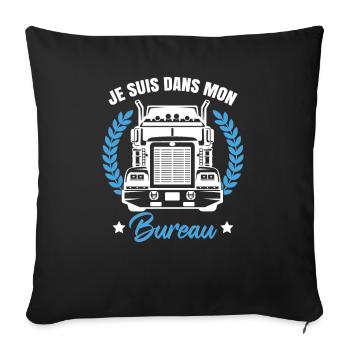 Poids Lourd - Housse de coussin décorative 45 x 45 cm - noir - Devant