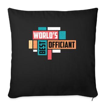 Officiant World's Best Officiant Wedding Minister - Sofa pillowcase 17,3'' x 17,3'' (45 x 45 cm) - black - Front
