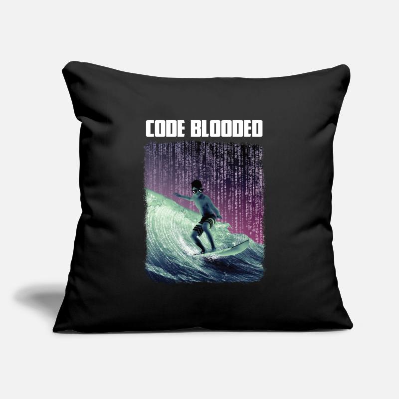 Code sanglé Housse de coussin décorative 45 x 45 cm