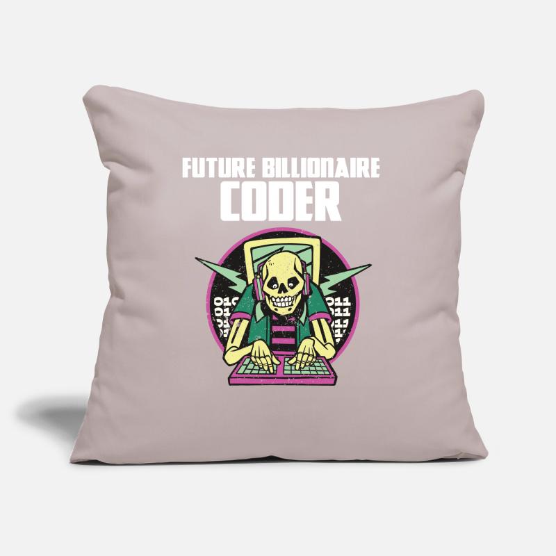 Futur codeur milliardaire Housse de coussin décorative 45 x 45 cm