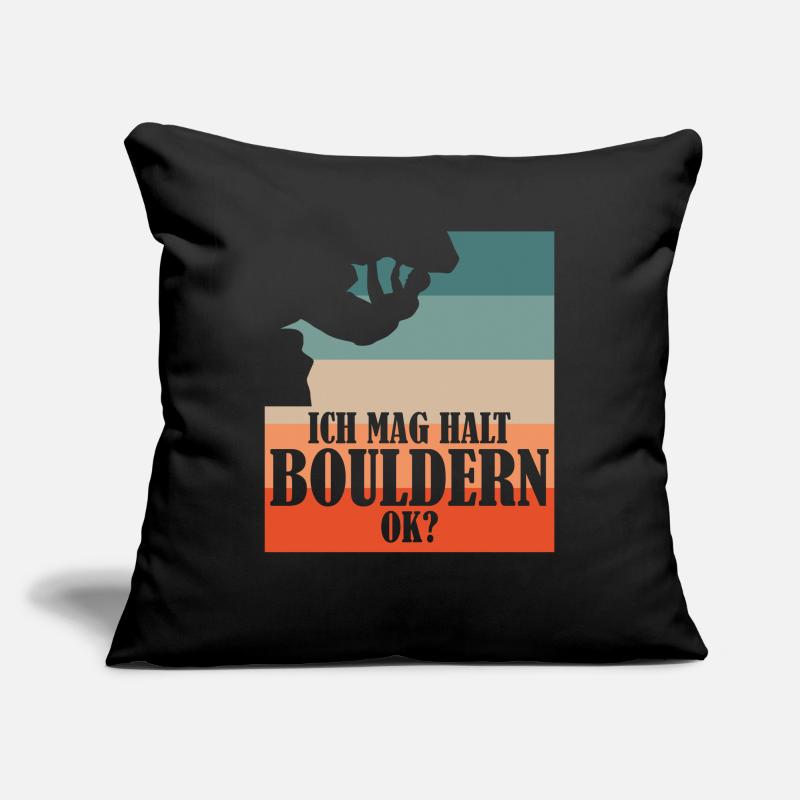 Bouldern Kletterer Klettern Sofakissenbezug 45 x 45 cm