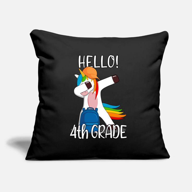 4th grade fourth grader elementary school Einhorn Sofa pillowcase 17,3'' x 17,3'' (45 x 45 cm)