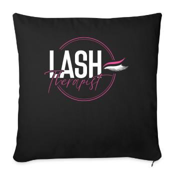 Esthéticienne Esthéticienne Soins de la Peau - Housse de coussin décorative 45 x 45 cm - noir - Devant