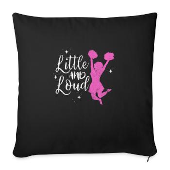 Cheerleader Cheerleading Sport Gymnastics Gift - Housse de coussin décorative 45 x 45 cm - noir - Devant