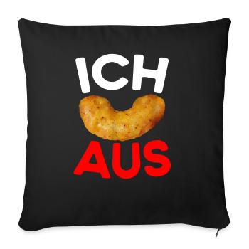 Ich Flip aus Erdnussflip - Sofakissenbezug 45 x 45 cm - Schwarz - Vorne