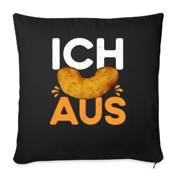 Ich Flip aus - Sofakissenbezug 45 x 45 cm - Schwarz - Vorne