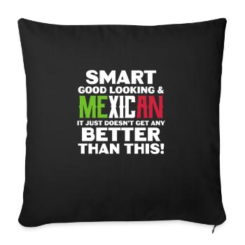 Cadeau de la nation mexicaine mexicaine - Housse de coussin décorative 45 x 45 cm - noir - Devant