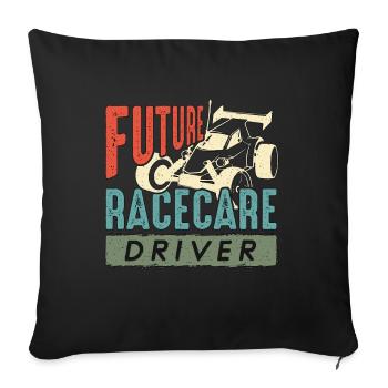 RC Model Racing Future Racecare Driver Model Maker - Sofa pillowcase 17,3'' x 17,3'' (45 x 45 cm) - black - Front