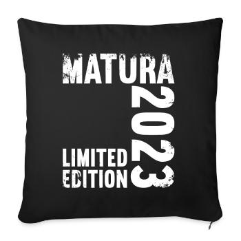 Matura Young Girls Women and Men Matura 2023 - Sofa pillowcase 17,3'' x 17,3'' (45 x 45 cm) - black - Front
