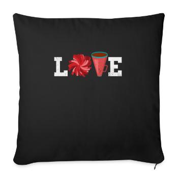 Cheerleader Cheerleading Sport Gymnastik Geschenk - Sofakissenbezug 45 x 45 cm - Schwarz - Vorne