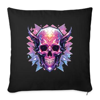 Skull Skull Pirate Skull Skulls Fantasy - Sofa pillowcase 17,3'' x 17,3'' (45 x 45 cm) - black - Front