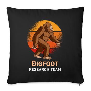 Bigfoot Research Team - Sofakissenbezug 45 x 45 cm - Schwarz - Vorne