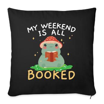 Le livre était mieux lire des livres lecture de livres - Housse de coussin décorative 45 x 45 cm - noir - Devant