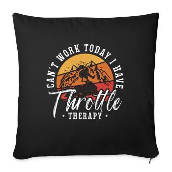 Snowmobile Racing Can't Work Today I Snowmobiles - Sofakissenbezug 45 x 45 cm - Schwarz - Vorne