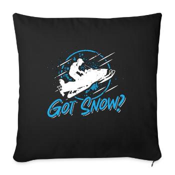 Snowmobile Racing Got Snow Winter Sports Lovers - Sofakissenbezug 45 x 45 cm - Schwarz - Vorne