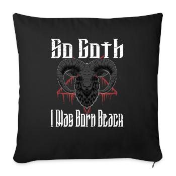 Satan Beelzebub Devil Gothic Pentagram Mystical - Sofa pillowcase 17,3'' x 17,3'' (45 x 45 cm) - black - Front