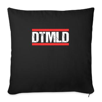 Detmolderin Detmolder Detmold - Sofakissenbezug 45 x 45 cm - Schwarz - Vorne
