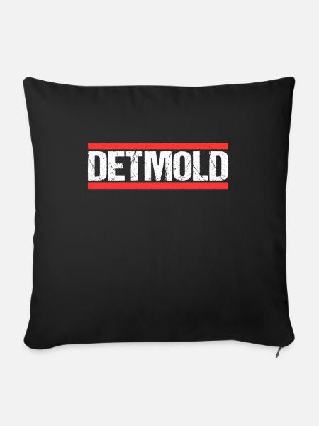 Detmolderin Detmolder Detmold - Sofakissenbezug 45 x 45 cm - Schwarz