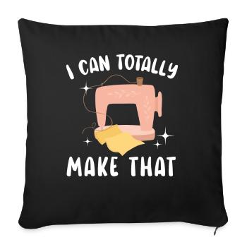 Crochet et couture : je peux le faire aussi - Housse de coussin décorative 45 x 45 cm - noir - Devant