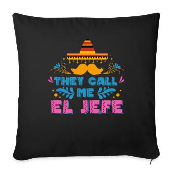 Cadeau de la nation mexicaine mexicaine - Housse de coussin décorative 45 x 45 cm - noir - Devant