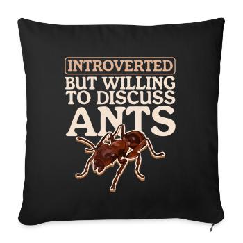 Fourmis Ferme | Cadeau Formicarium de fourmi - Housse de coussin décorative 45 x 45 cm - noir - Devant