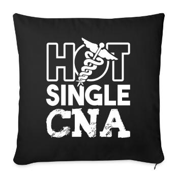 CNA Hot Single CNA - Sofa pillowcase 17,3'' x 17,3'' (45 x 45 cm) - black - Front