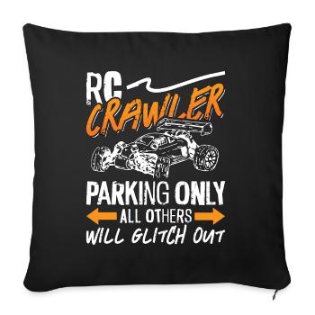RC Model Racing RC Crawler Parking Only Model Car - Sofakissenbezug 45 x 45 cm - Schwarz - Vorne
