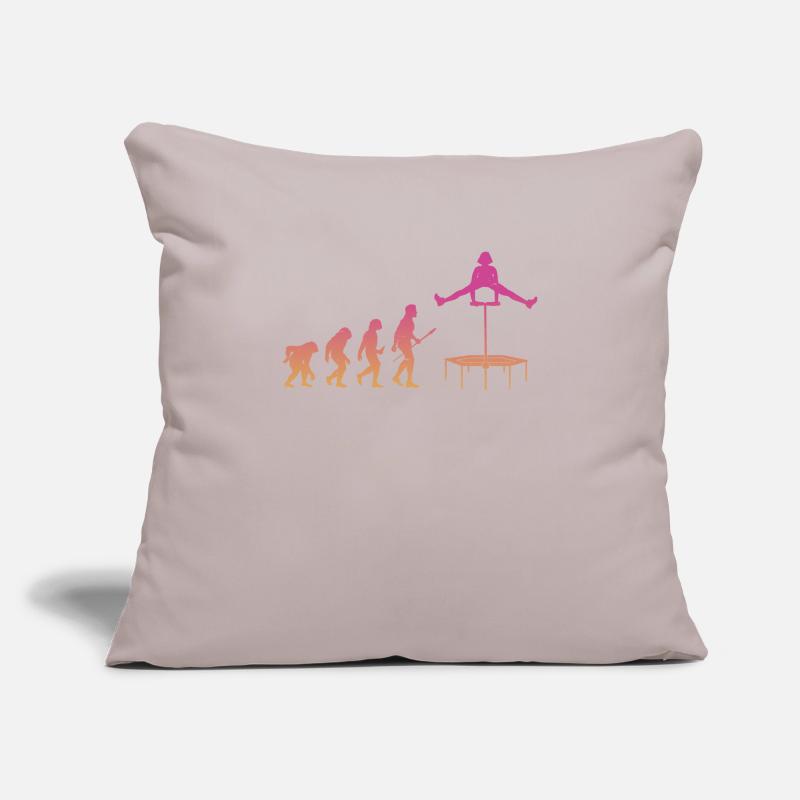 Evolution Trampoline Trampoline Gymnaste Housse de coussin décorative 45 x 45 cm