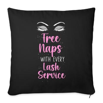 Esthéticienne Esthéticienne Soins de la Peau - Housse de coussin décorative 45 x 45 cm - noir - Devant