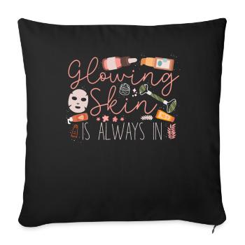 Cute Licensed Esthetician Skincare - Sofakissenbezug 45 x 45 cm - Schwarz - Vorne
