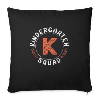 Kindergarten - Sofa pillowcase 17,3'' x 17,3'' (45 x 45 cm) - black - Front